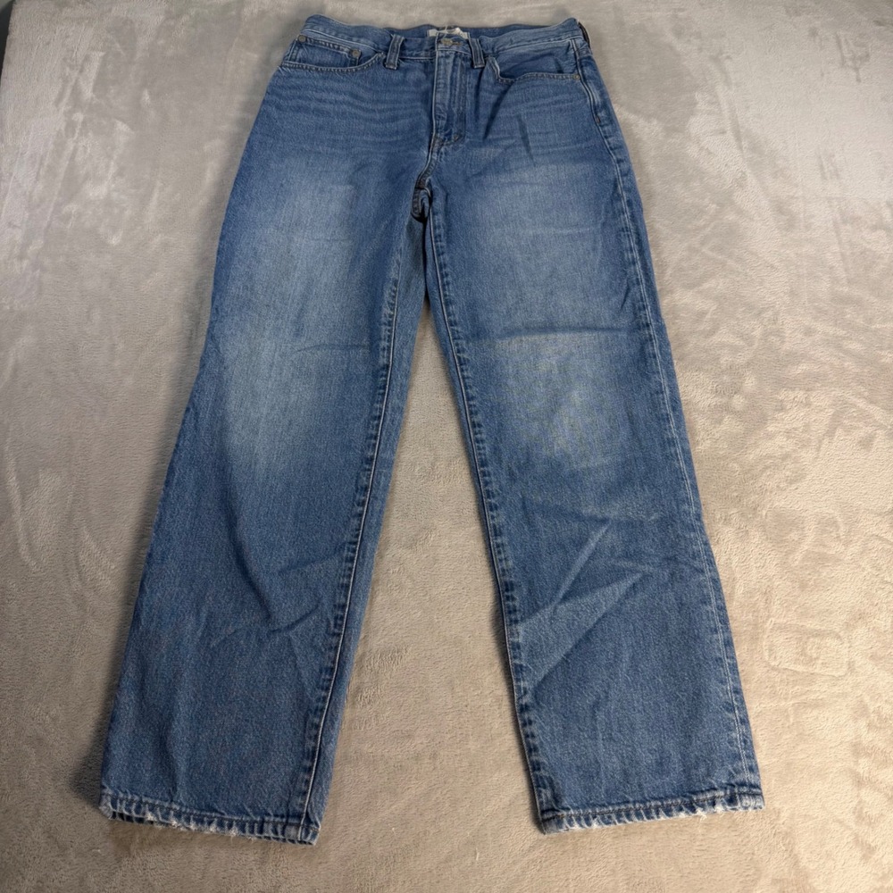 Madewell The Perfect Vintage Straight Jean Womens 27 Blue Cotton Denim Pants